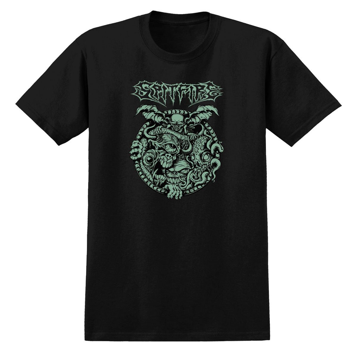 Spitfire Demon Gate Glow T-Shirt - Black image 1