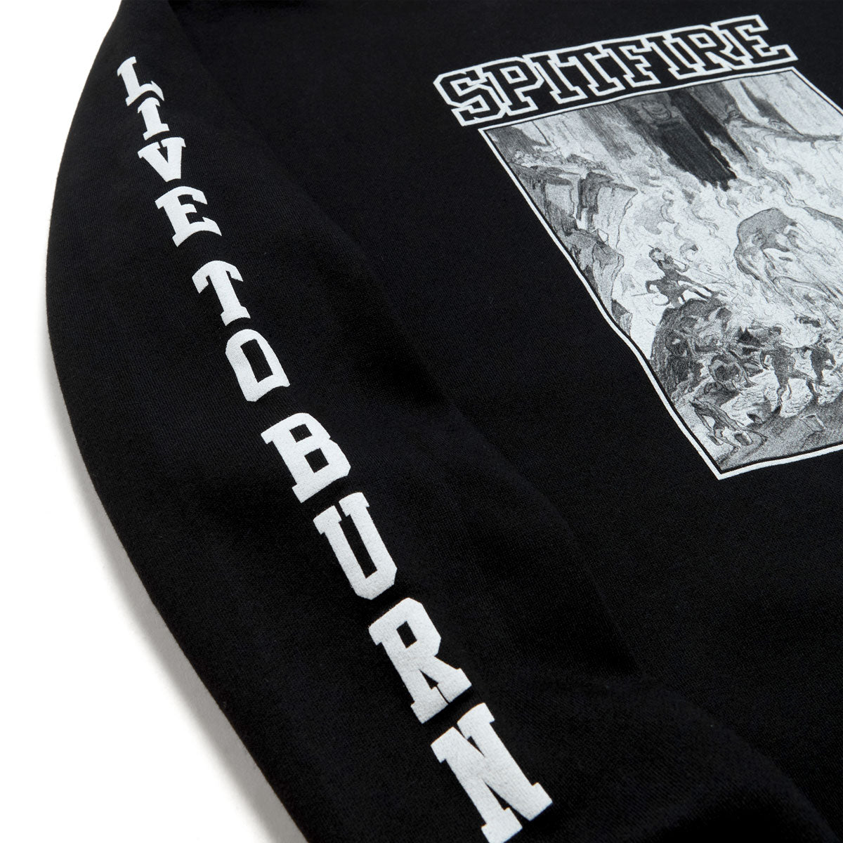 Spitfire Inferno Sleeve Sweatshirt - Black/Black/White image 2