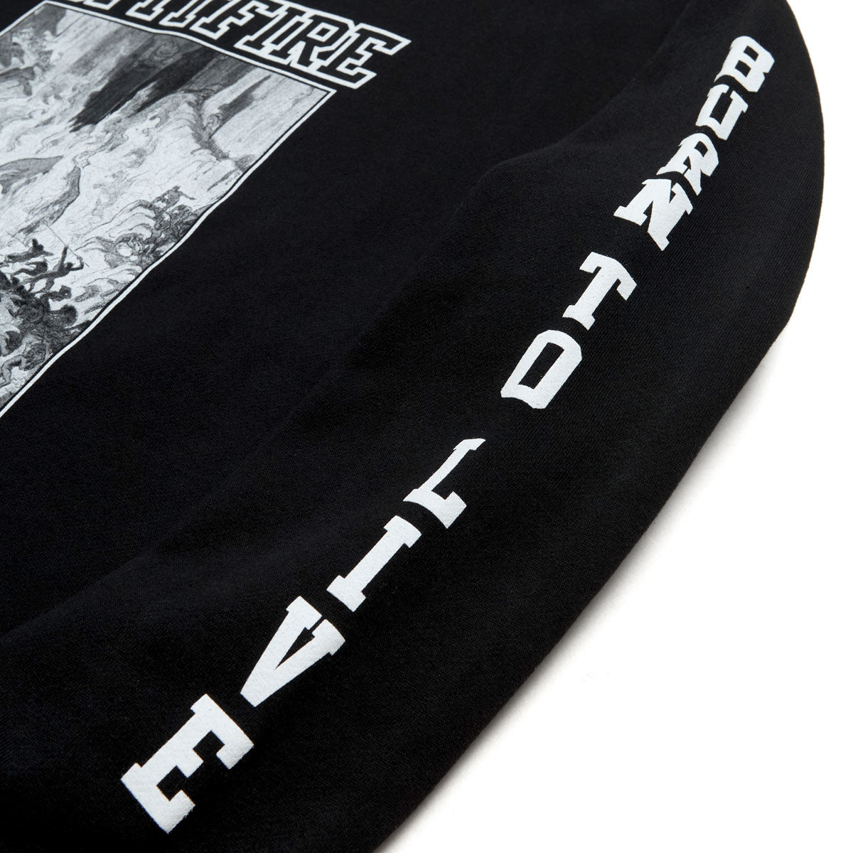 Spitfire Inferno Sleeve Sweatshirt - Black/Black/White image 3