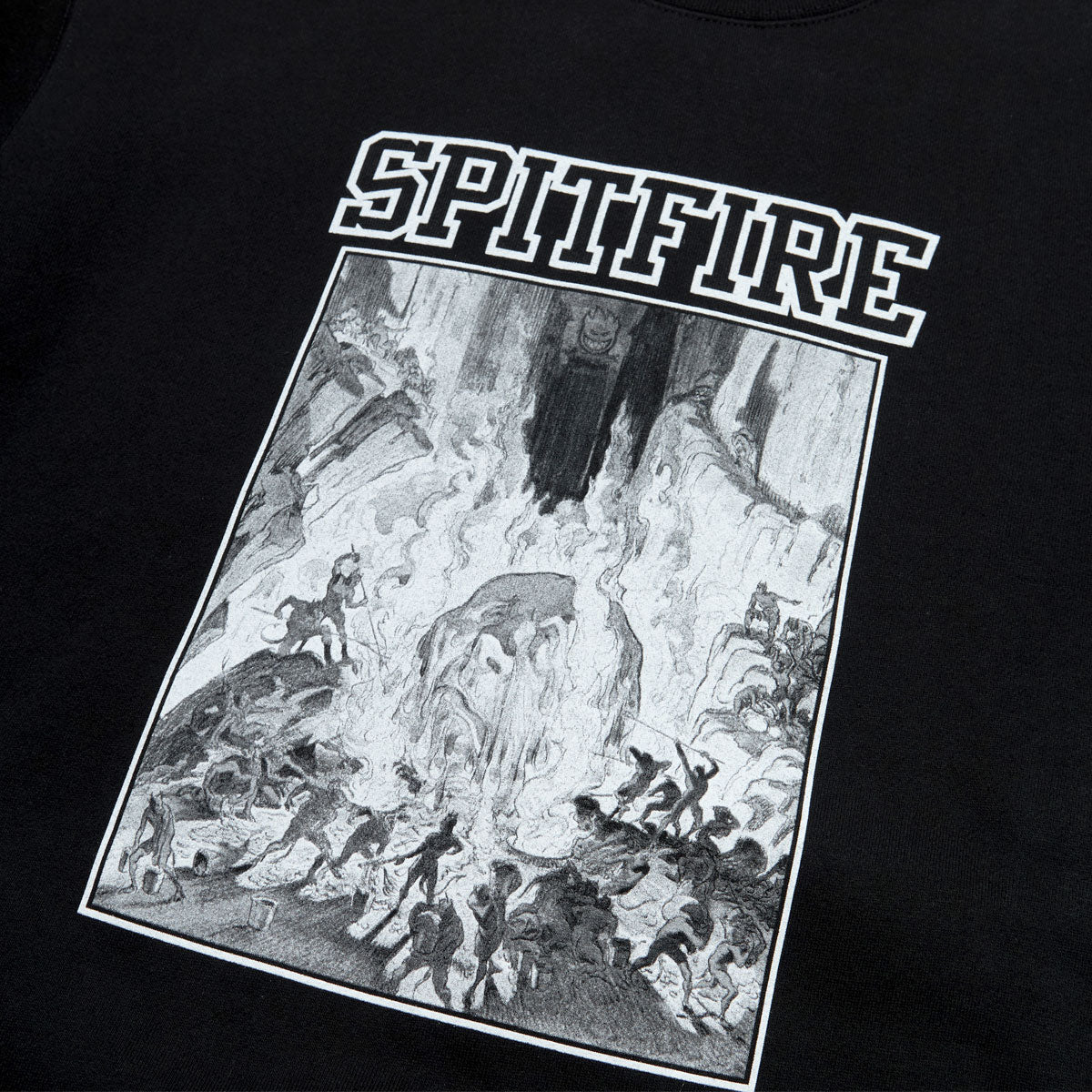 Spitfire Inferno Sleeve Sweatshirt - Black/Black/White image 4