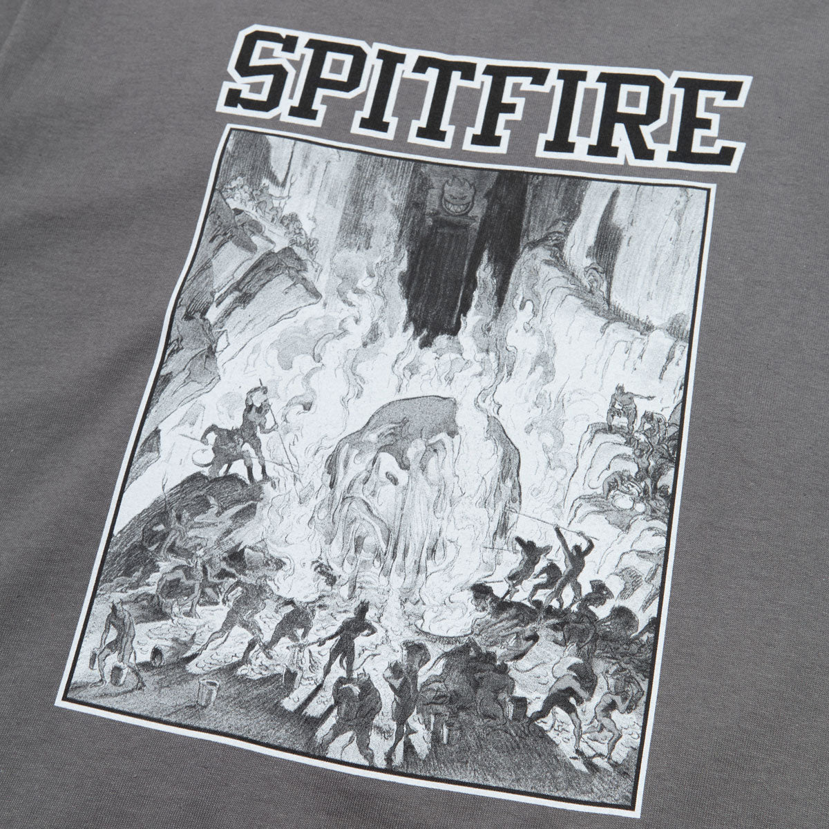 Spitfire Inferno Long Sleeve T-Shirt - Charcoal/Black/White image 4