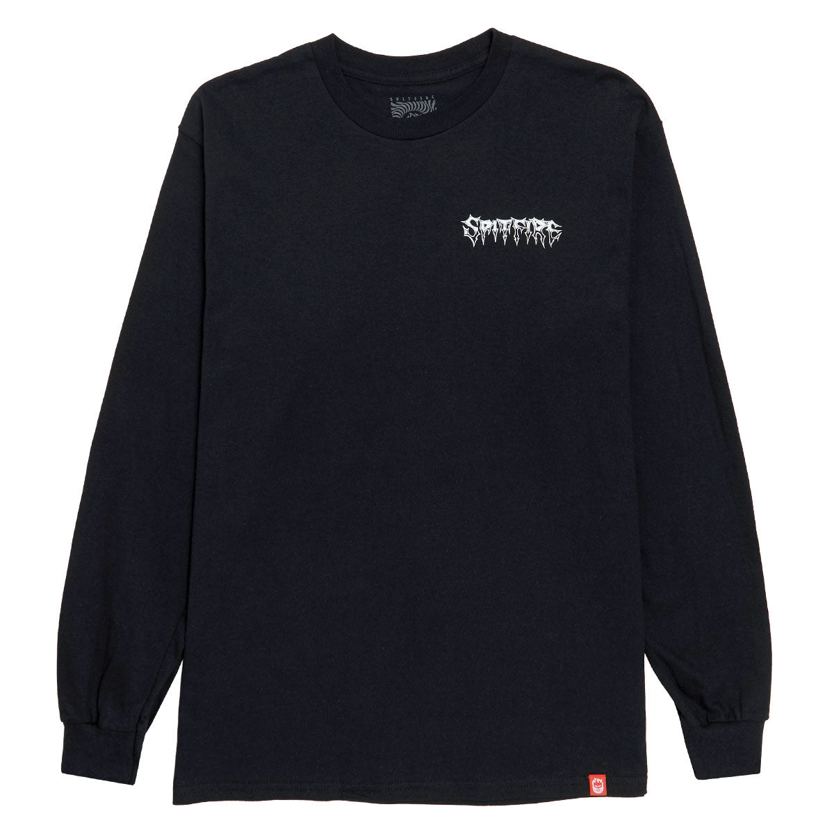 Spitfire Batwing Classic Long Sleeve T-Shirt - Black/White image 2