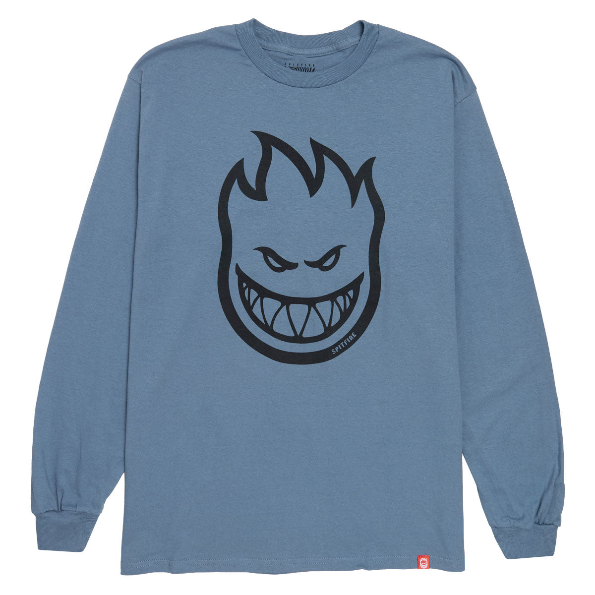 Spitfire Bighead Long Sleeve T-Shirt - Indigo Blue/Black image 1