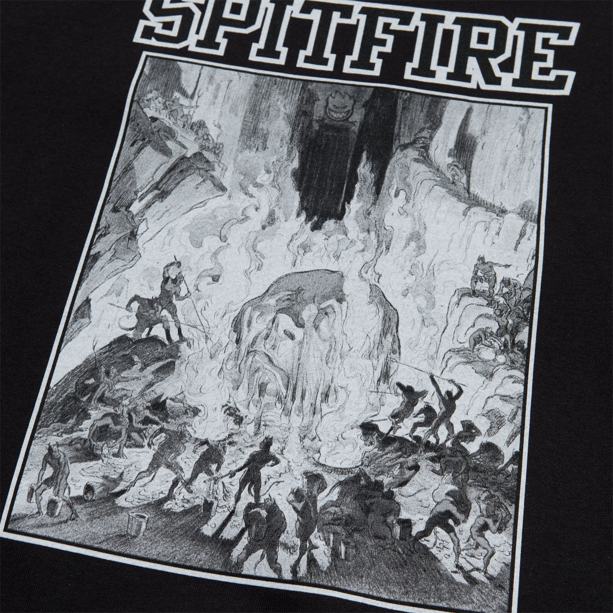 Spitfire Inferno T-Shirt - Black/Black/White image 2
