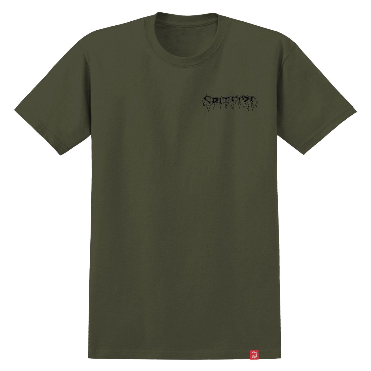 Spitfire Batwing Classic T-Shirt - Military Green/Black image 2