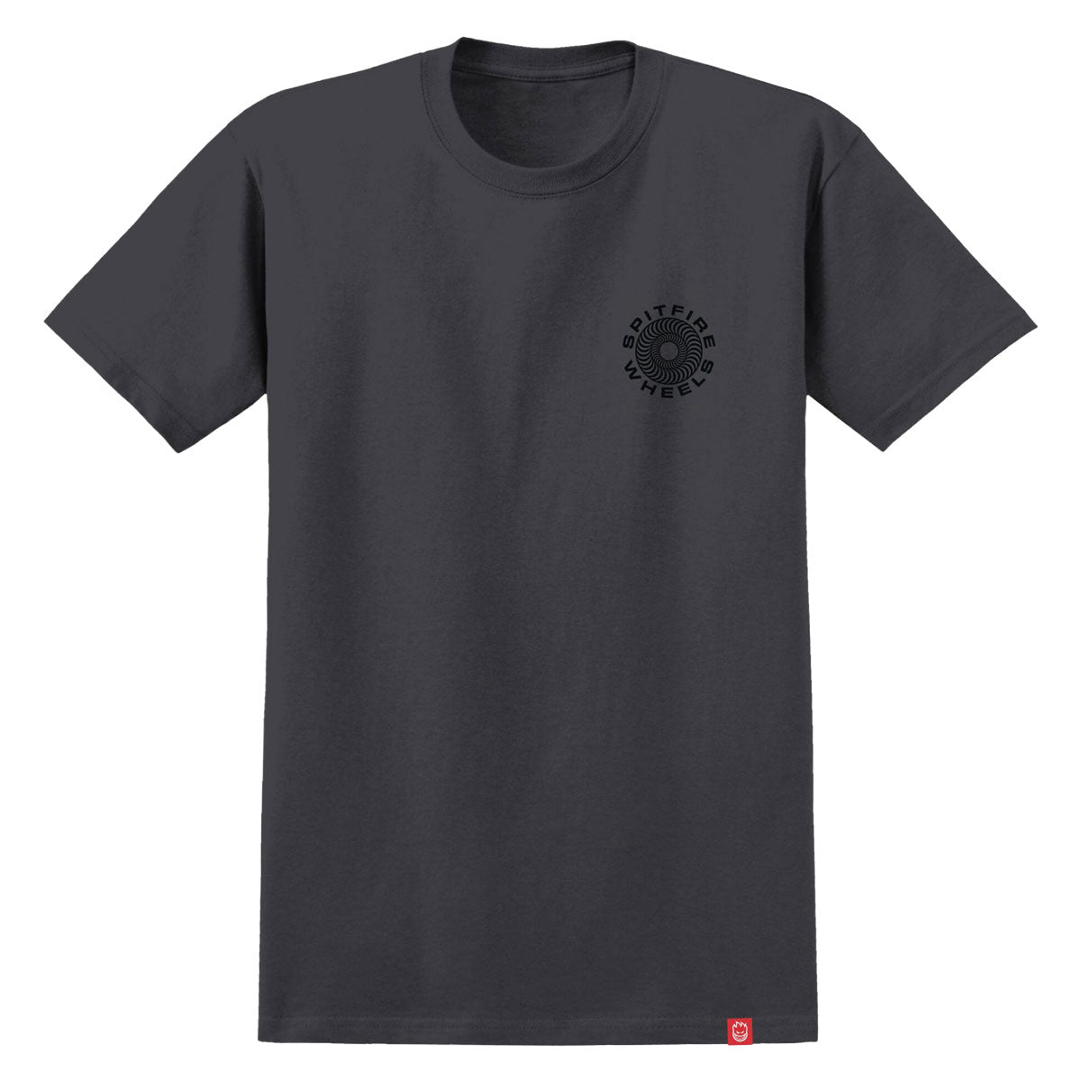 Spitfire Classic '87 Swirl Fill T-Shirt - Charcoal/Black/White image 2
