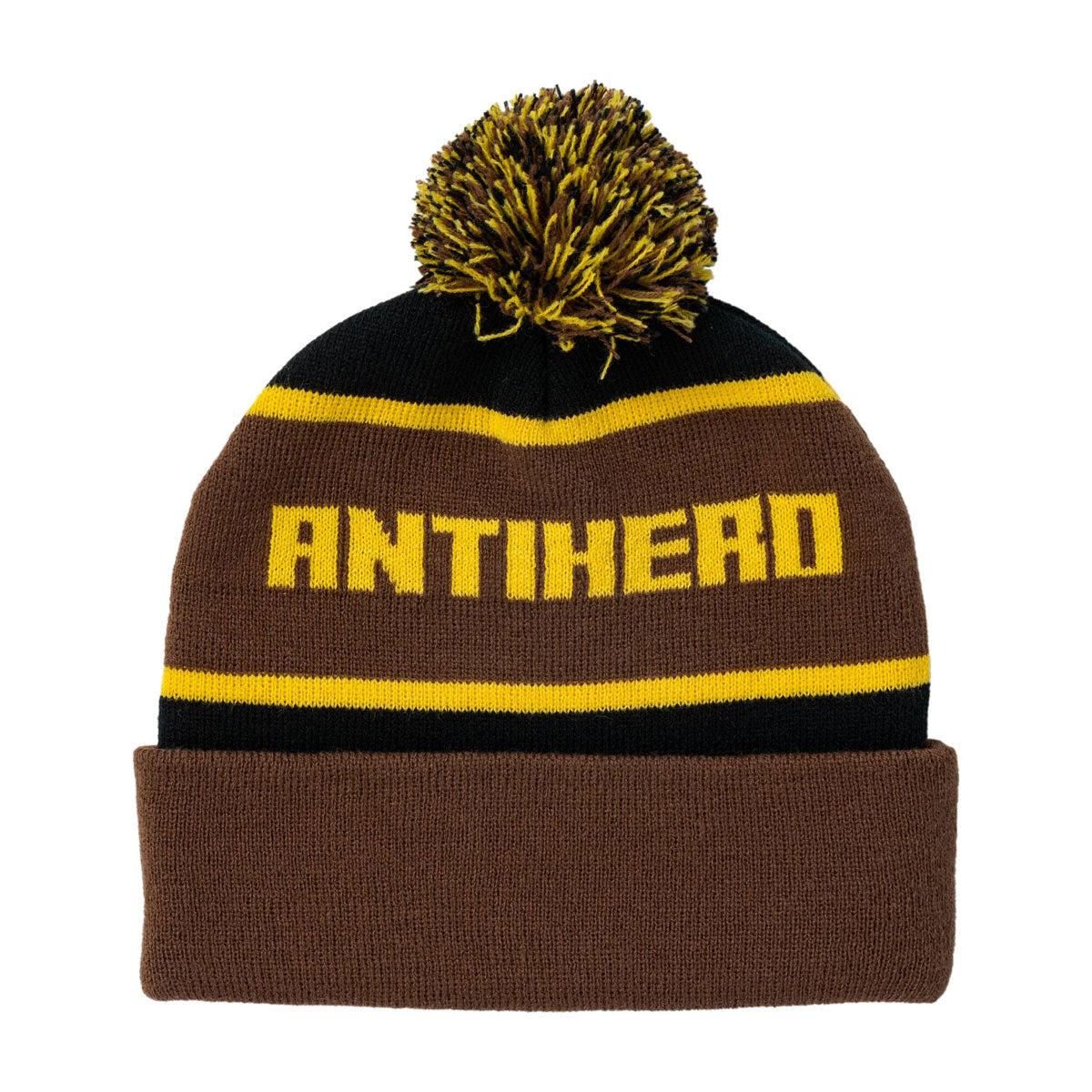 Anti-Hero Ice Cold Beanie - Black/Brown/Gold image 1