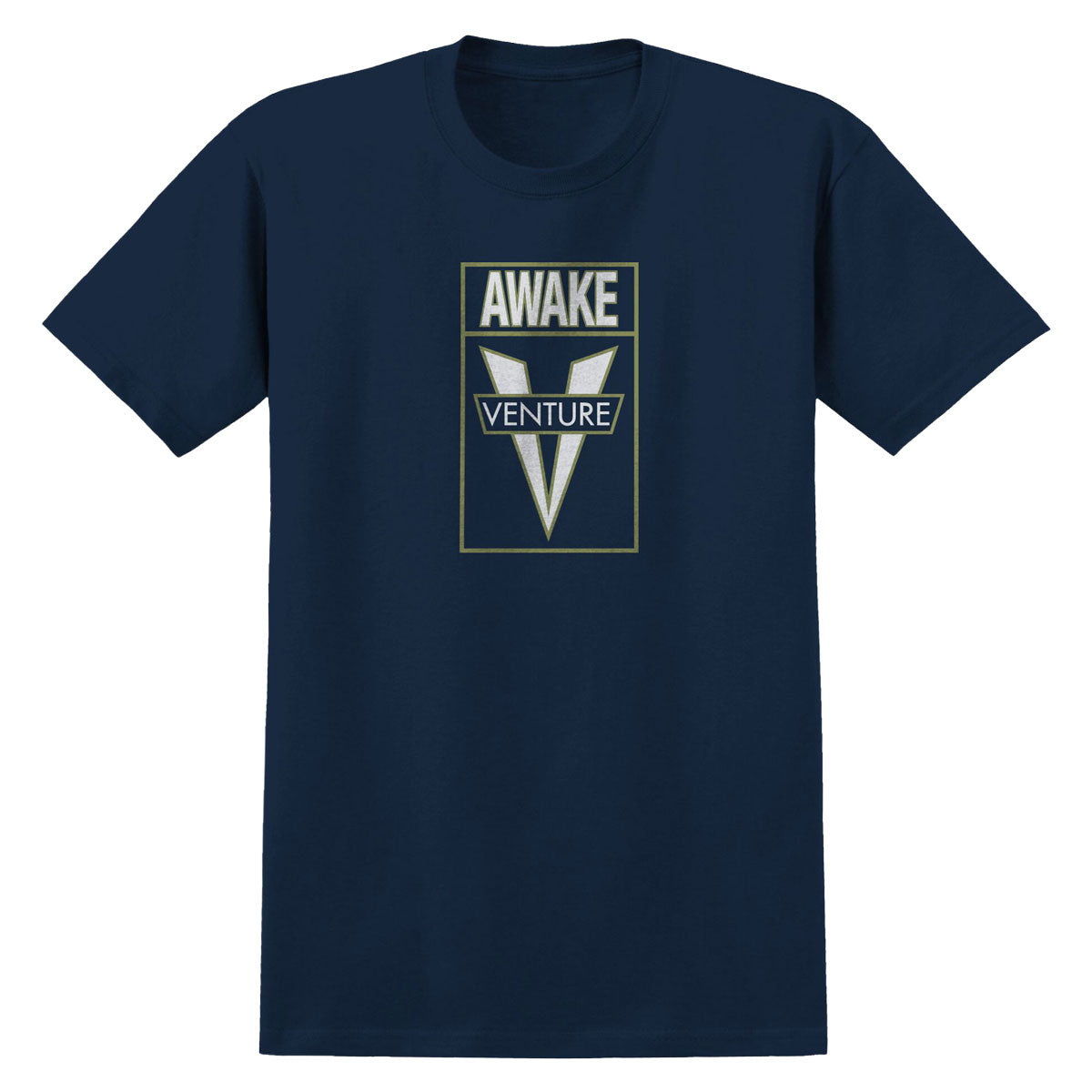 Venture Awake T-Shirt - True Navy/Green/White image 1