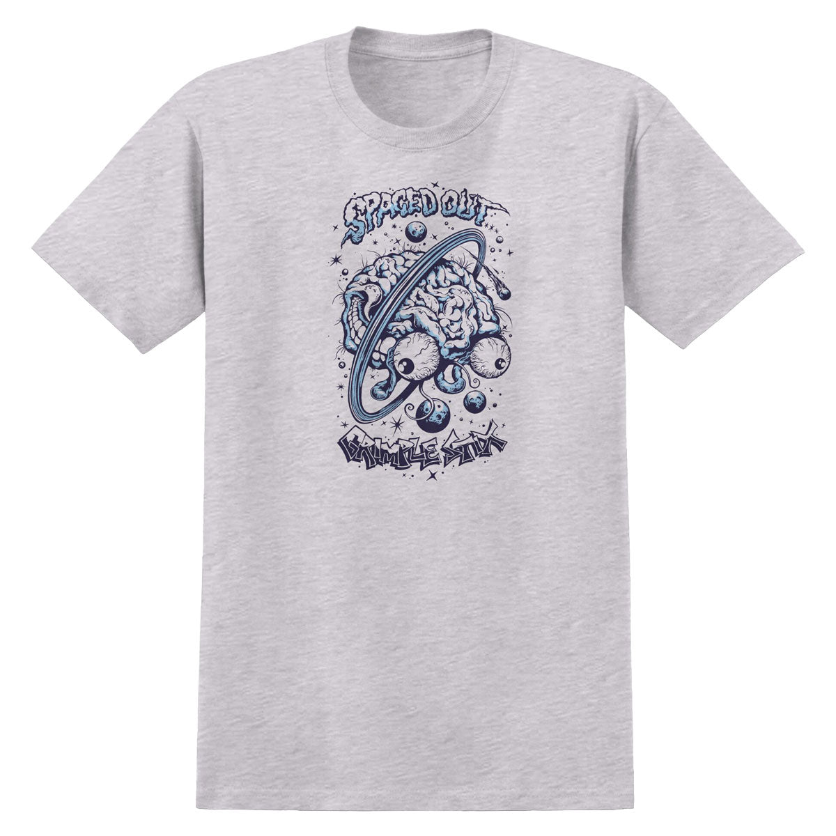 Anti-Hero Grimplestix Spaced Out T-Shirt - Ash Grey image 1