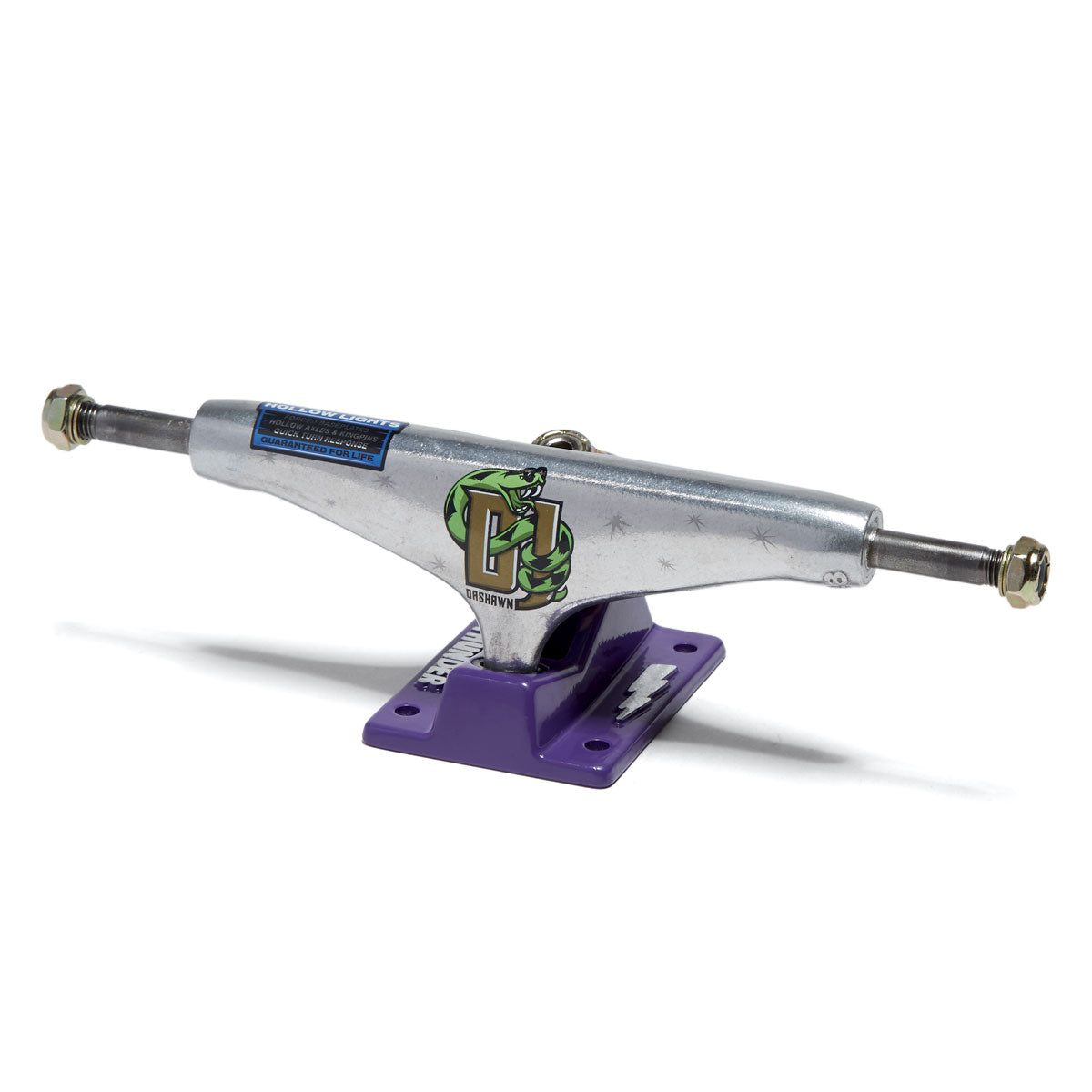 Thunder Dashawn Jordan Diamondback Hollow Lights Skateboard Trucks - Polished/Purple - 149mm image 1