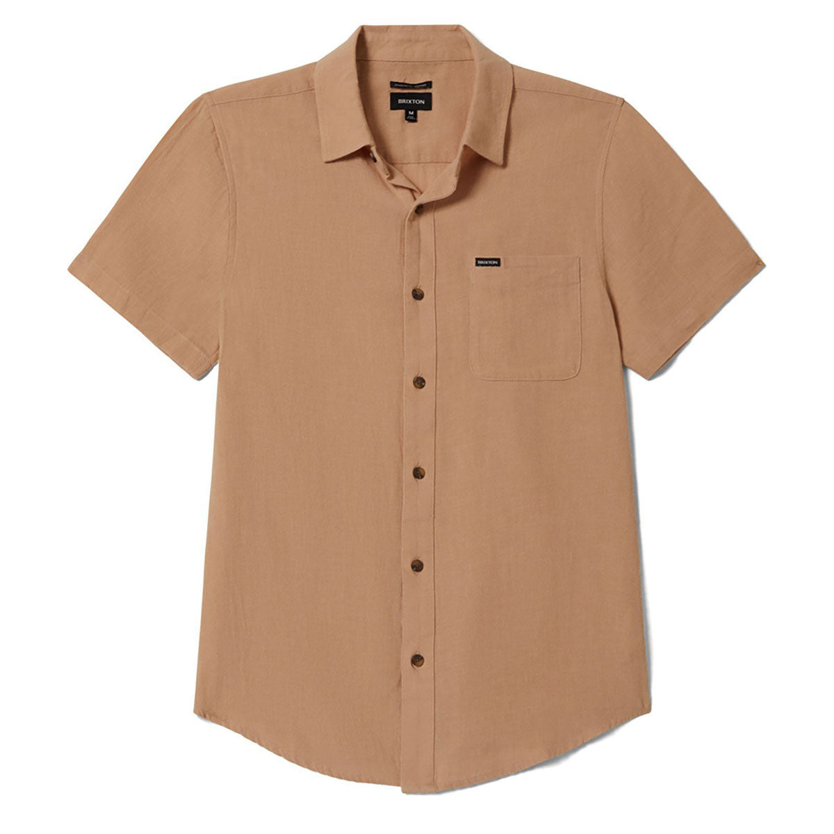 Brixton Charter Organic Cotton Shirt - Hazelnut image 1