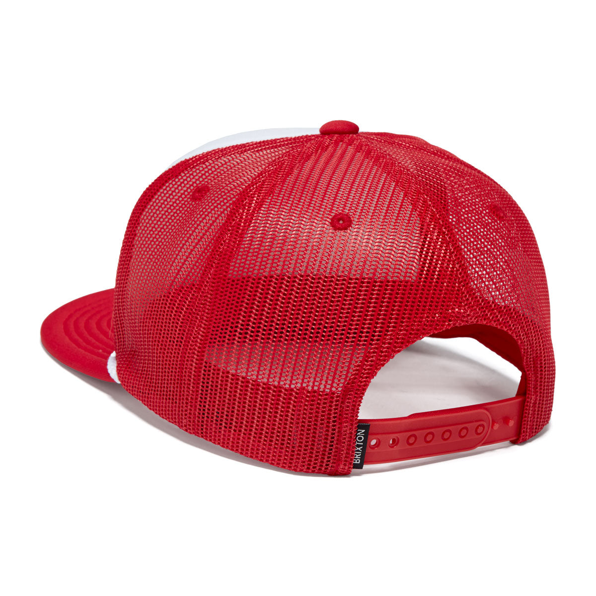Brixton Bass Brains Ft Mp Trucker Hat - Crimson/White/Crimson image 2