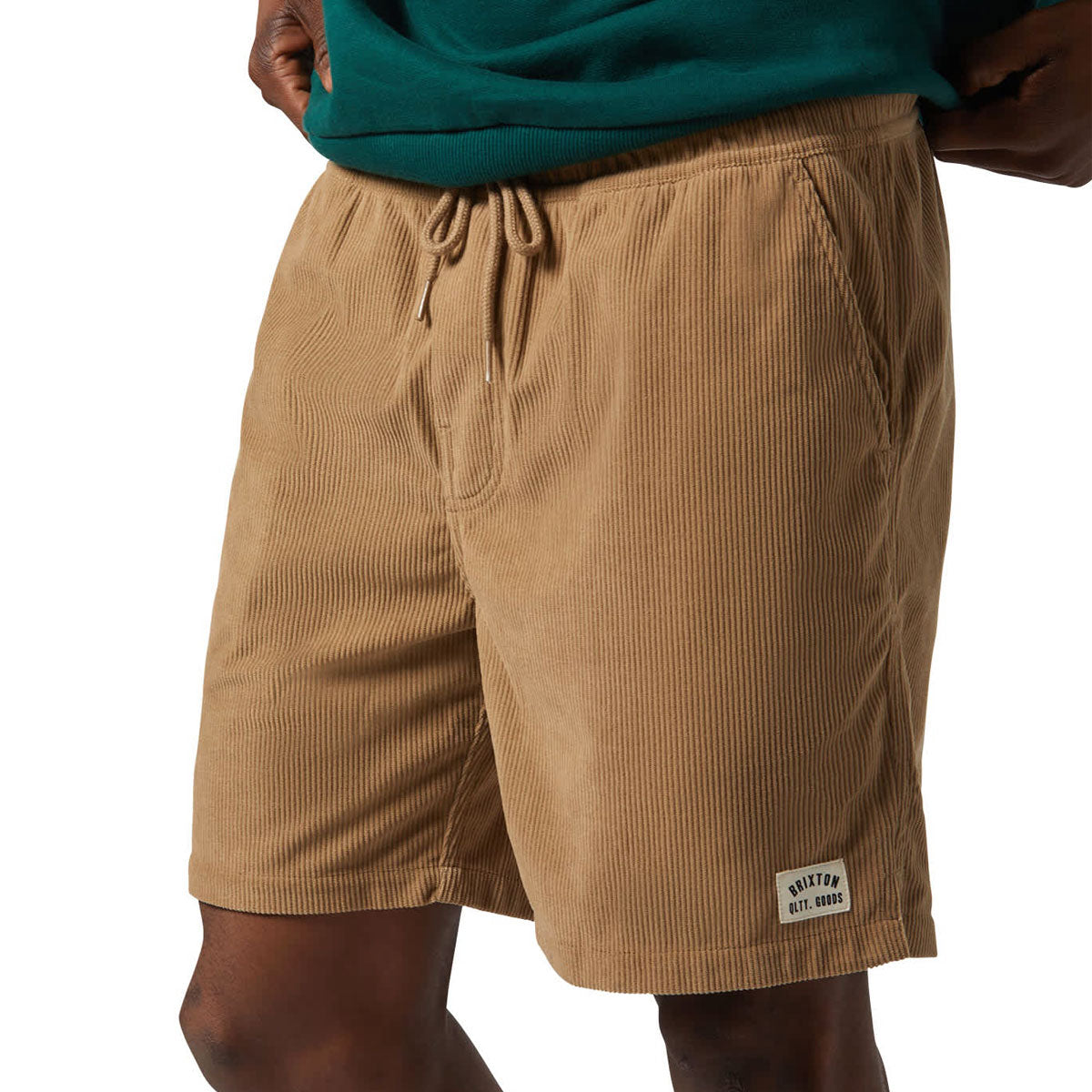 Brixton Everyday Corduroy Shorts - Khaki image 2