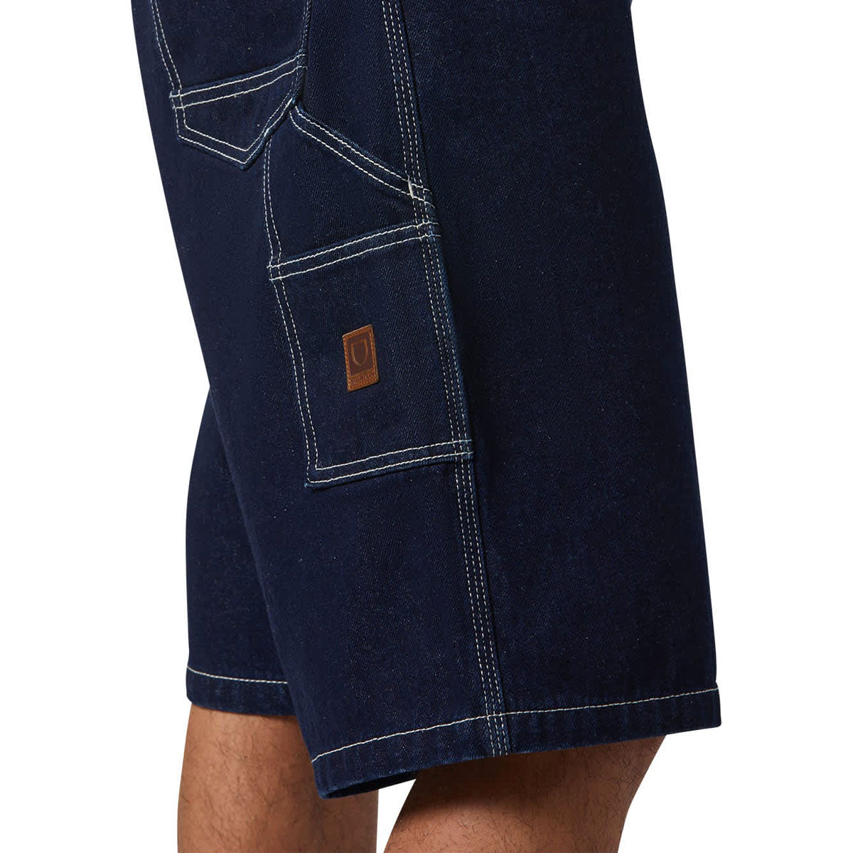 Brixton Builders Carpenter Baggy Shorts - Rinse Denim image 3
