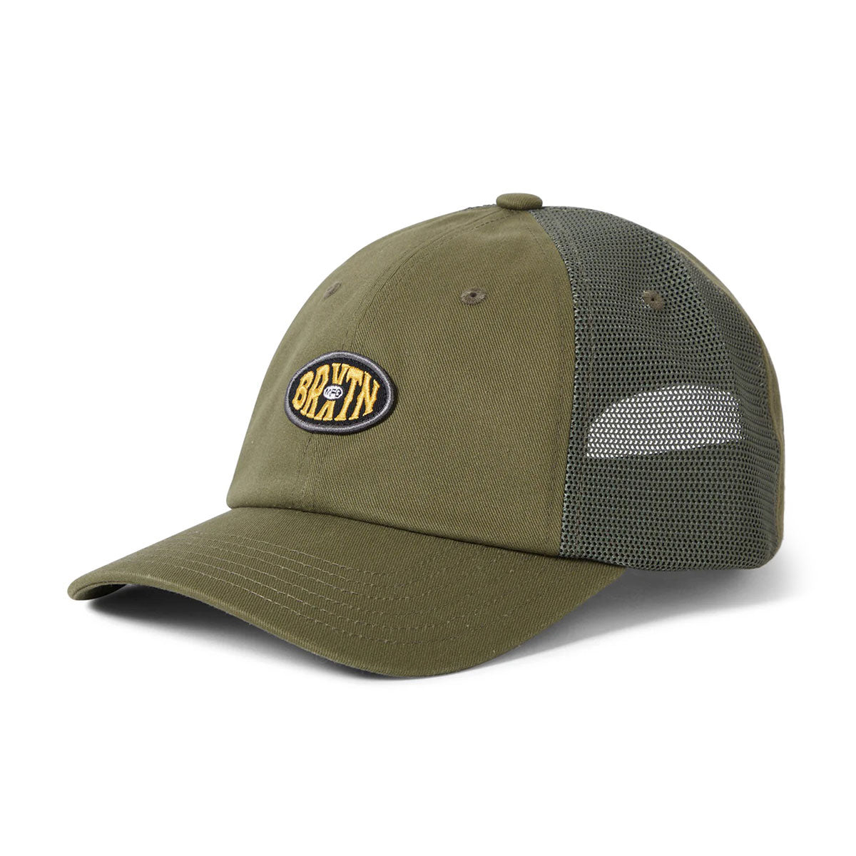 Brixton Largo Np Lp Snapback Hat - Olive/Olive image 1