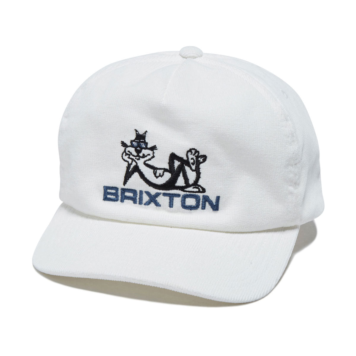 Brixton Cool Cat Mp Snapback Hat - White image 1