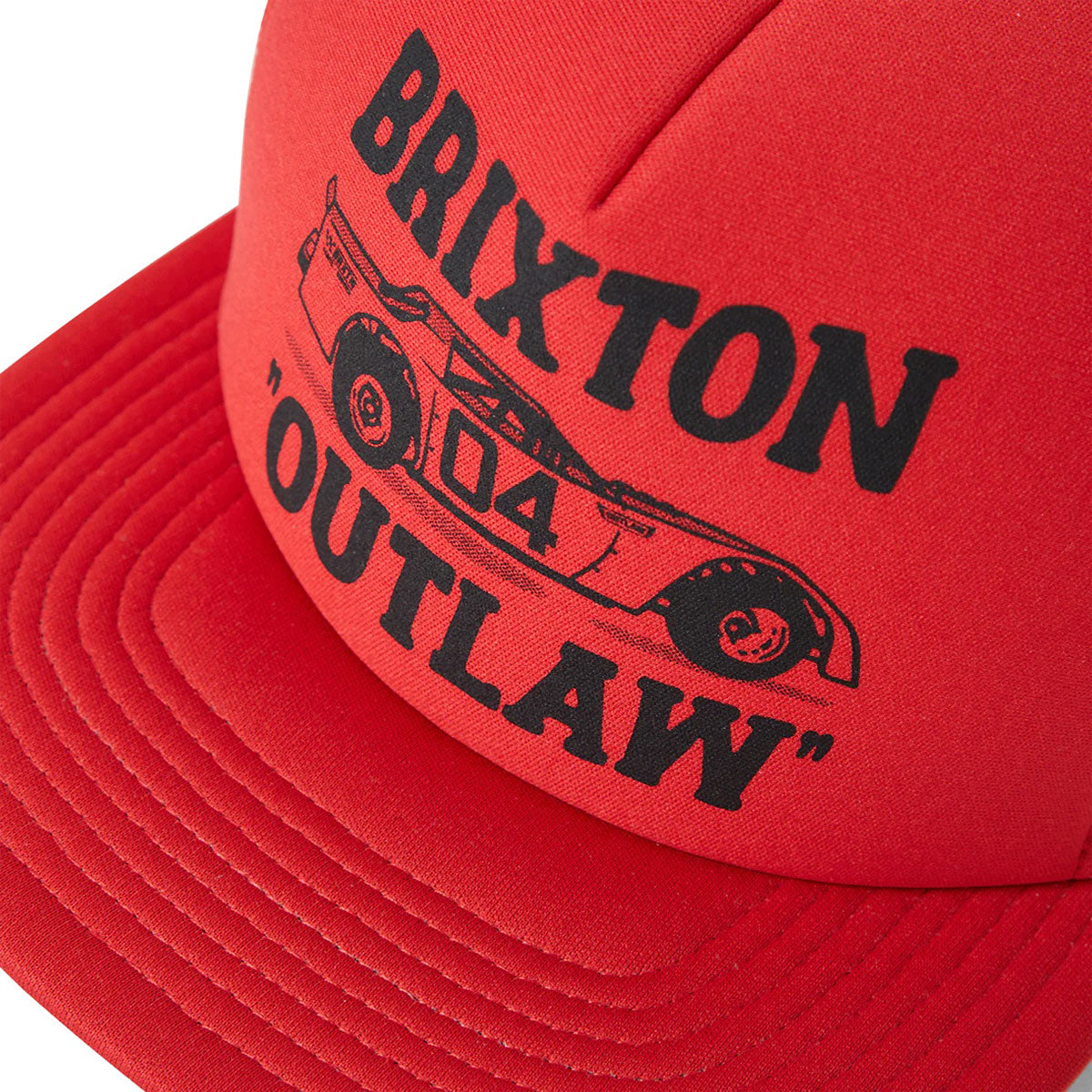 Brixton Outlaw Np Mp Trucker Hat - Red/Red image 3