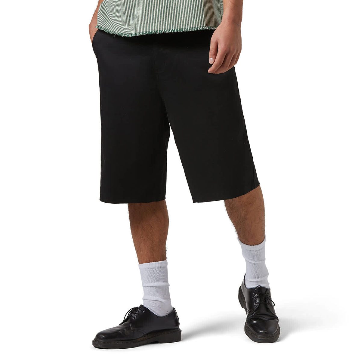 Brixton Choice Chino Baggy Shorts - Black image 2