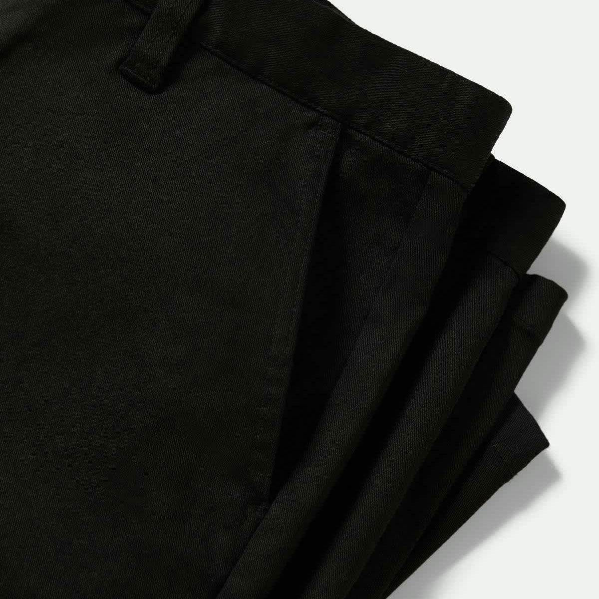Brixton Choice Chino Baggy Shorts - Black image 5