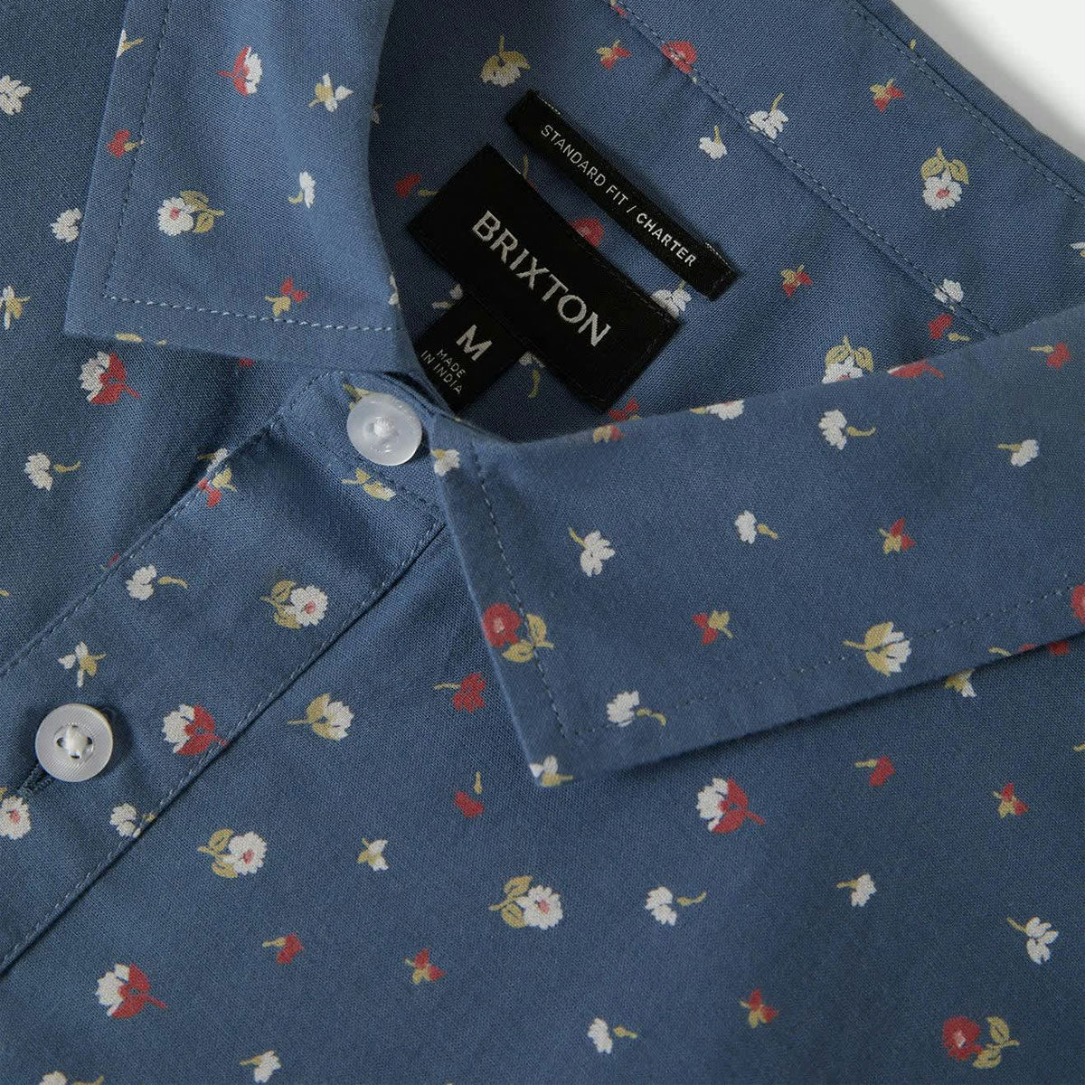 Brixton Charter Print Shirt - Bering Sea/Micro Floral image 4