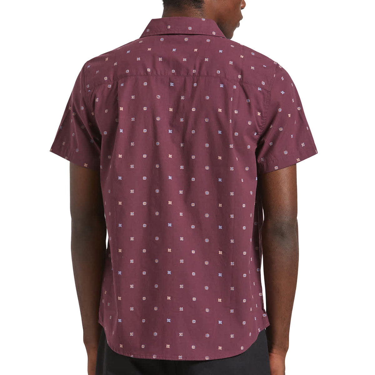 Brixton Charter Print Shirt - Port/Micro Geo image 2