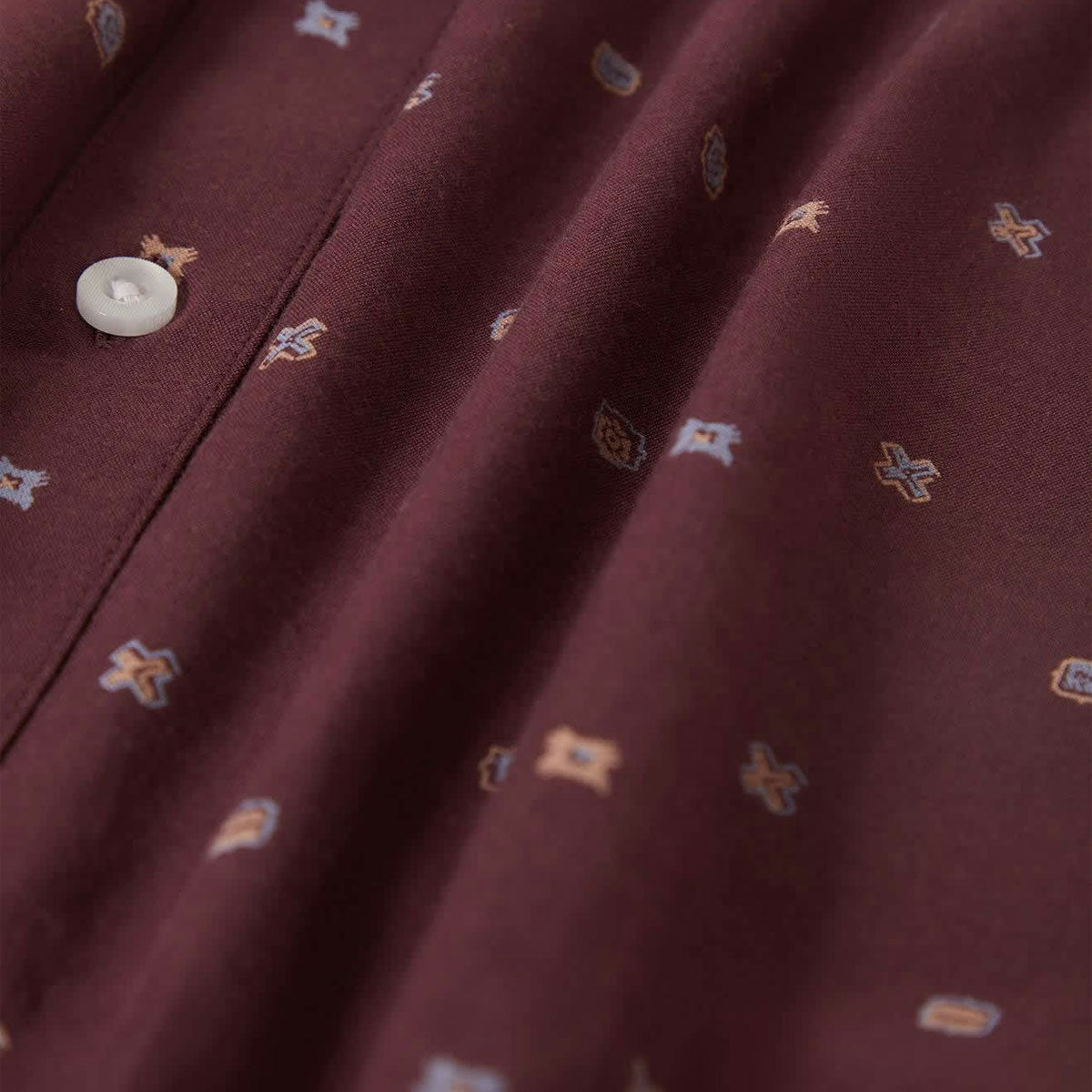 Brixton Charter Print Shirt - Port/Micro Geo image 5