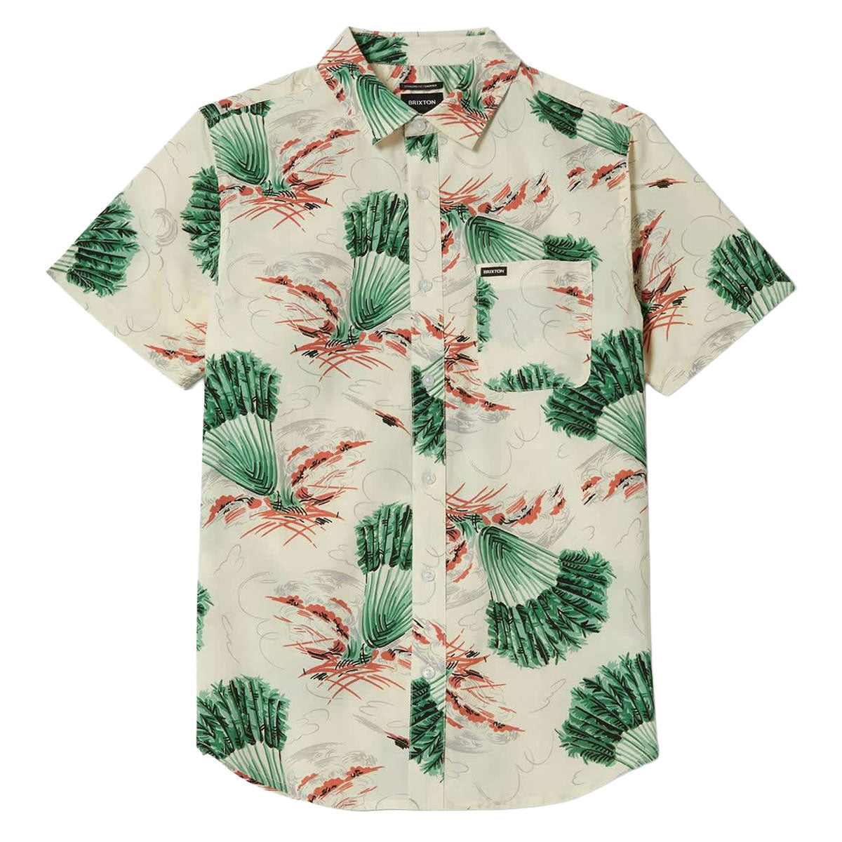 Brixton Charter Print Shirt - Vintage Palm Print image 4