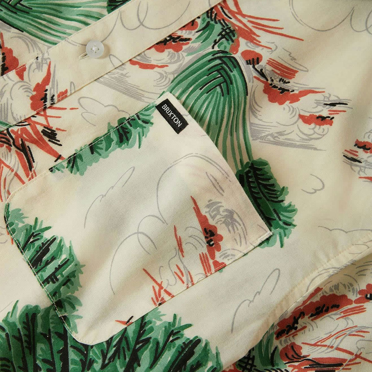 Brixton Charter Print Shirt - Vintage Palm Print image 5
