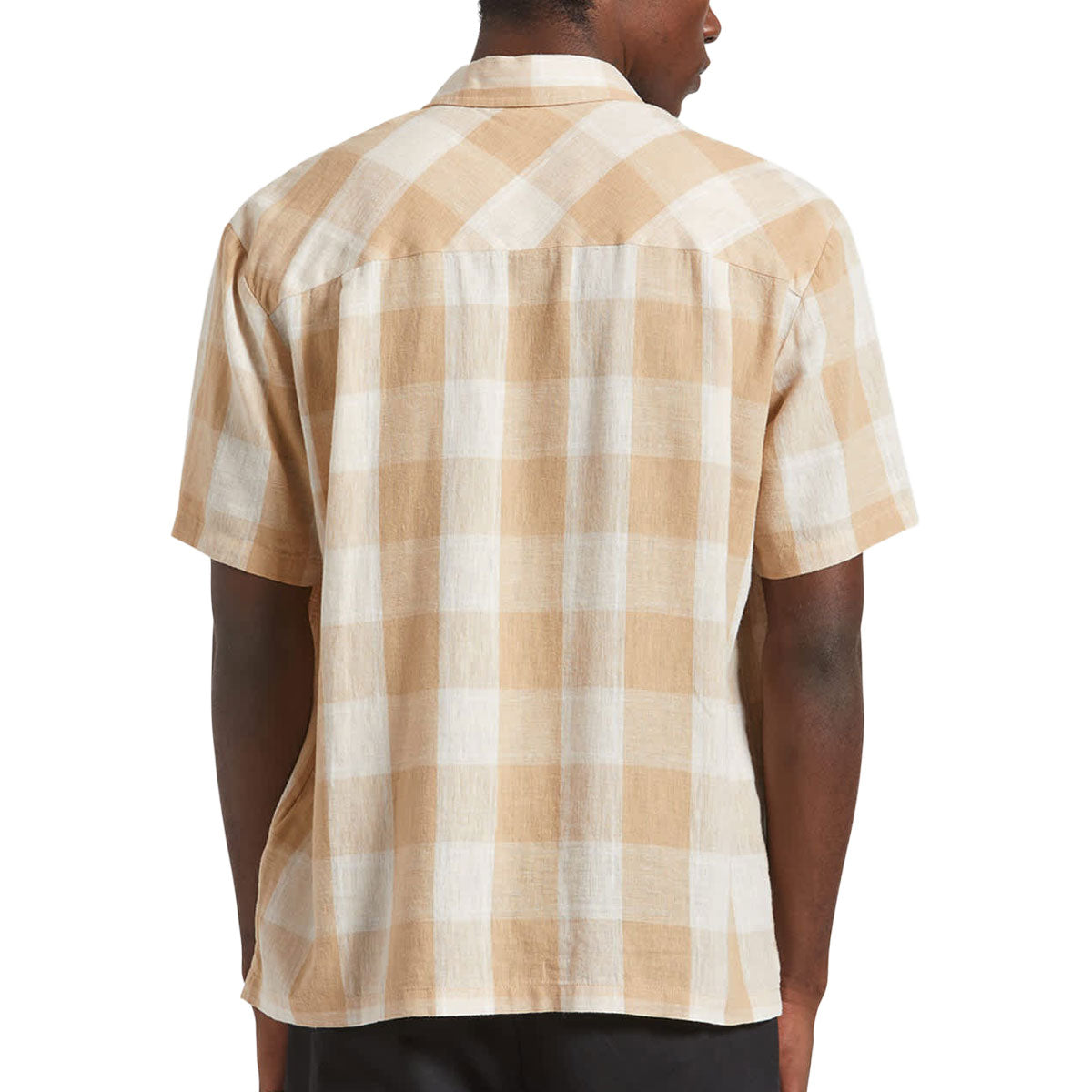 Brixton Cru Linen Blend Shirt - Off White/Sand image 2