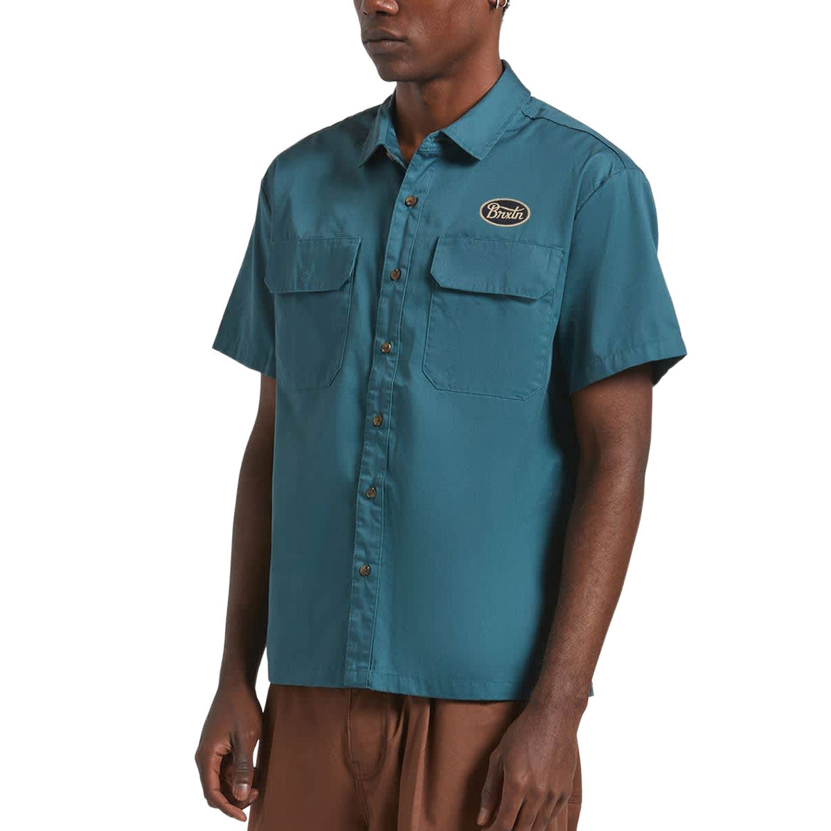 Brixton Mechanics Cru Shirt - Night Sage image 4