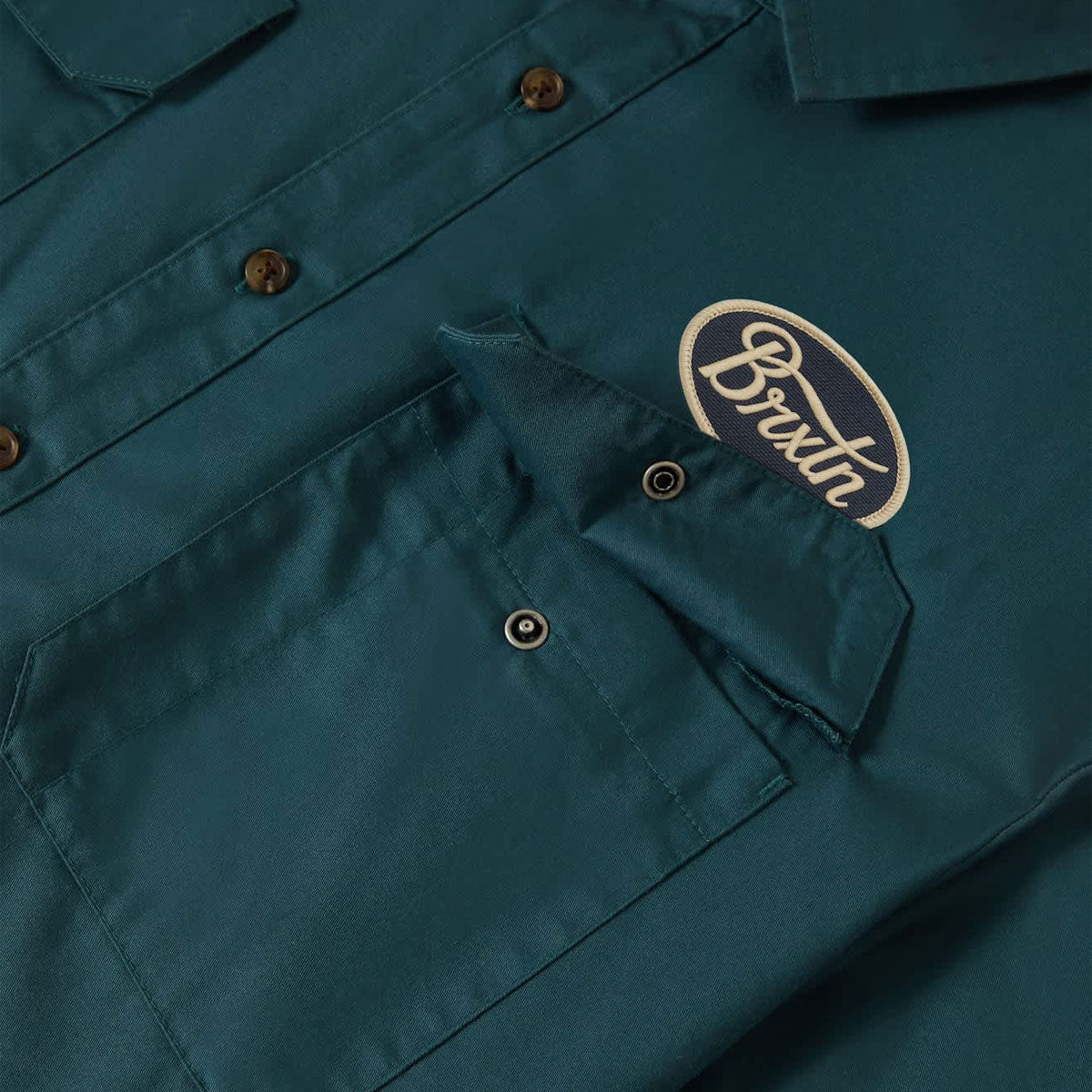 Brixton Mechanics Cru Shirt - Night Sage image 5