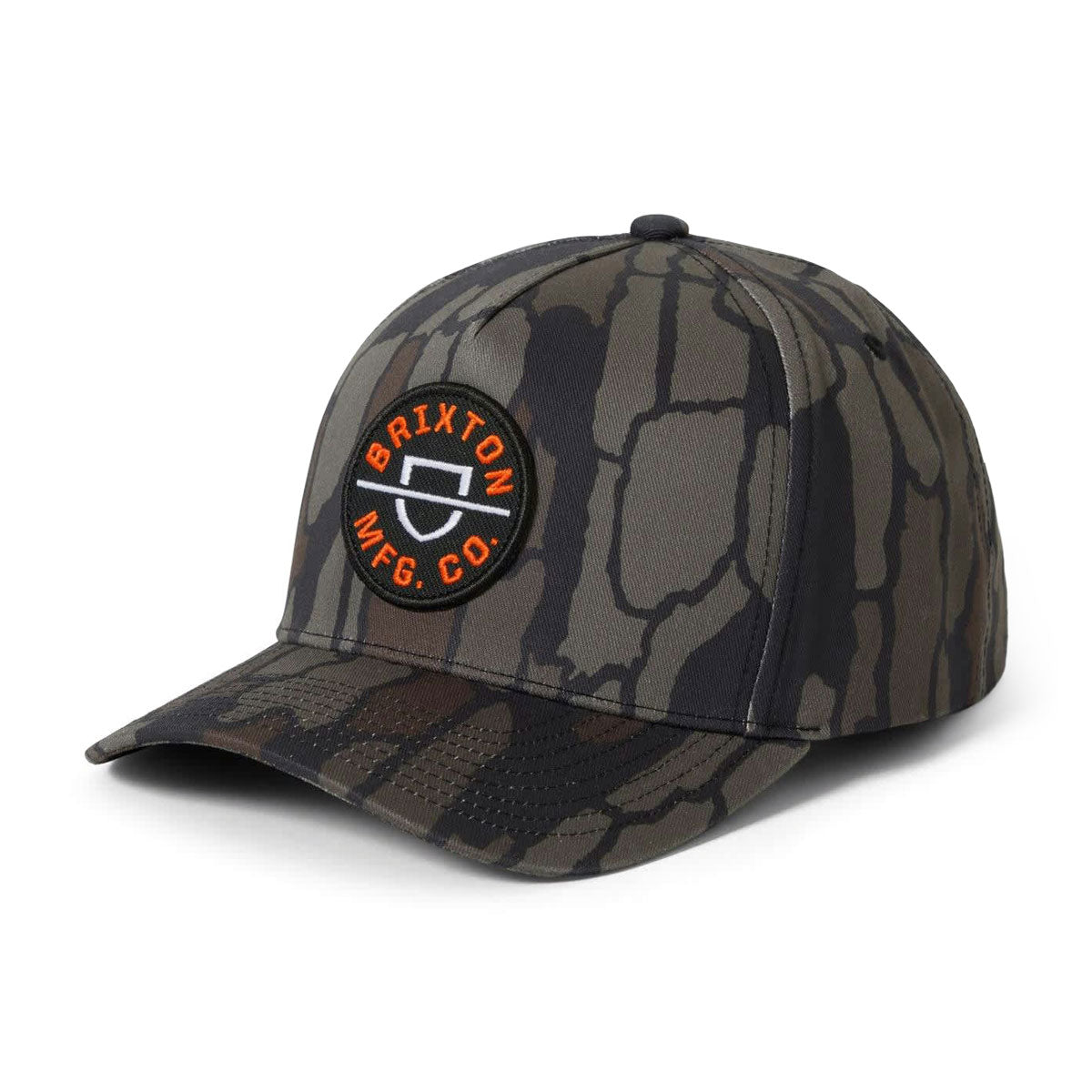Brixton Crest C Mp Snapback Hat - Bark Camo image 1