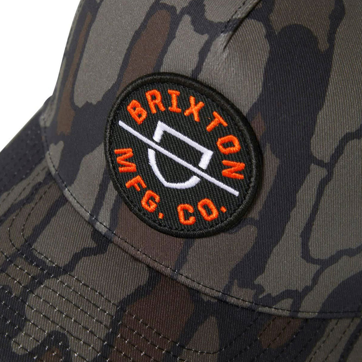 Brixton Crest C Mp Snapback Hat - Bark Camo image 3