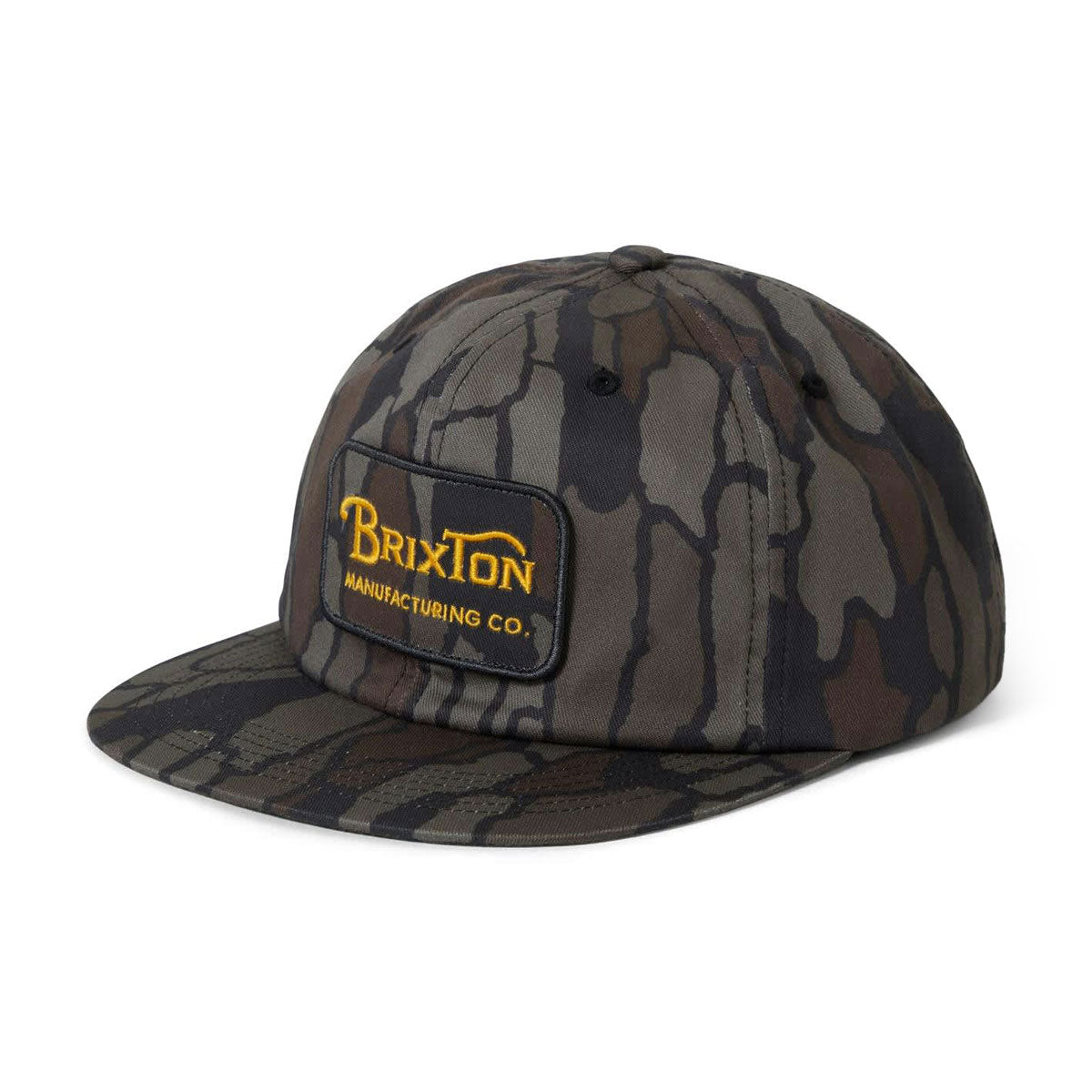 Brixton Grade Hp Snapback Hat - Bark Camo image 1