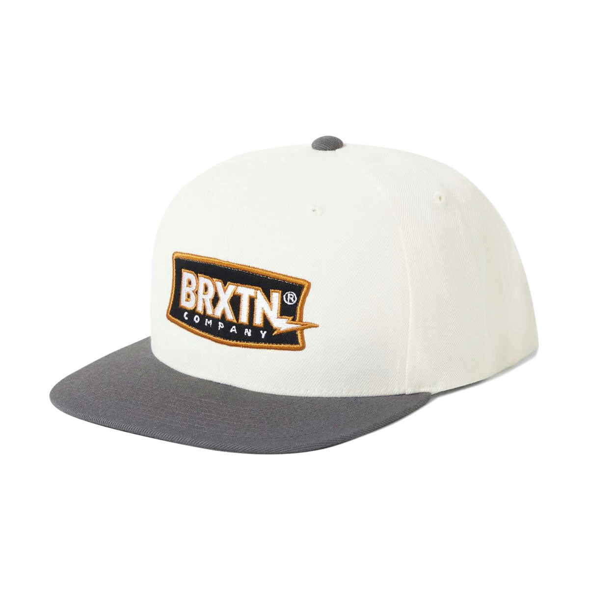 Brixton Lightning Mp Snapback Hat - Off White/Charcoal image 1