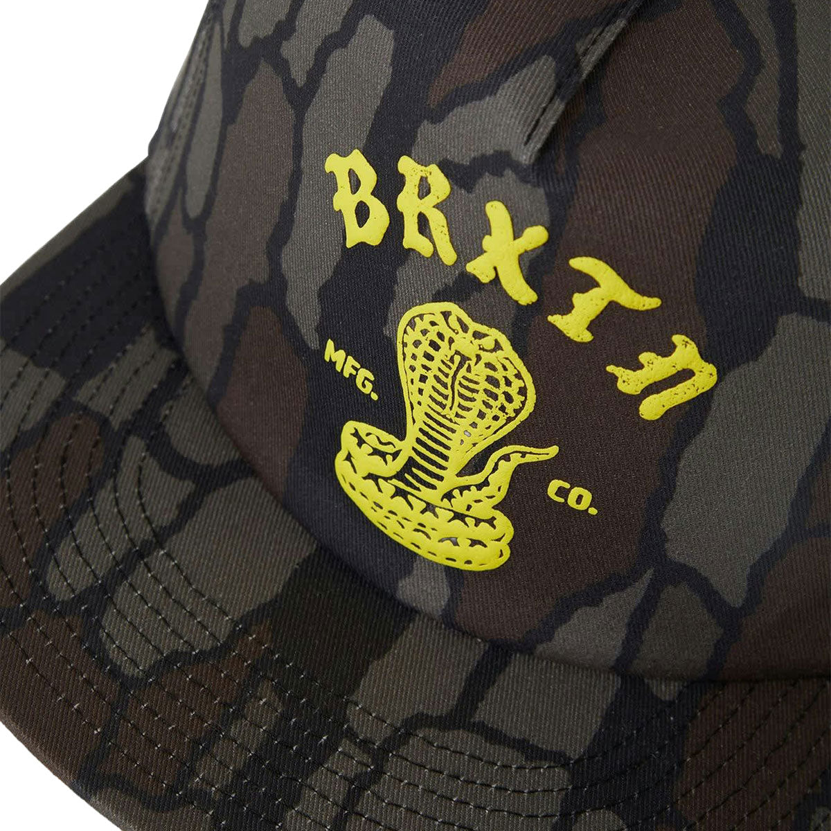 Brixton Darver Hp Snapback Hat - Bark Camo image 3