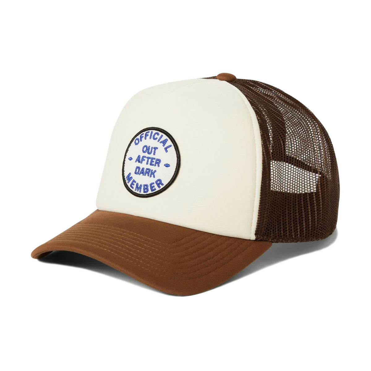 Brixton Out After Dark Np Hp Trucker Hat - Pinecone Brown/Whitecap image 1