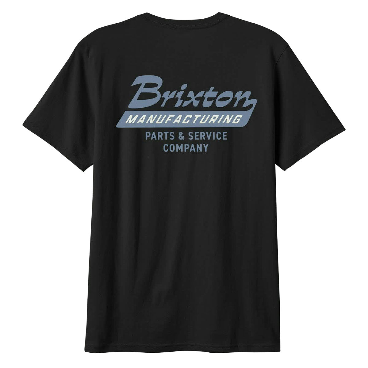 Brixton Township Tailored T-Shirt - Black/Grey Blue image 2