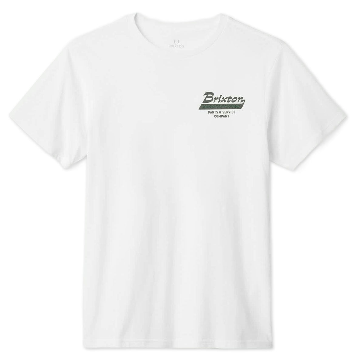 Brixton Township Tailored T-Shirt - White/Olive image 1