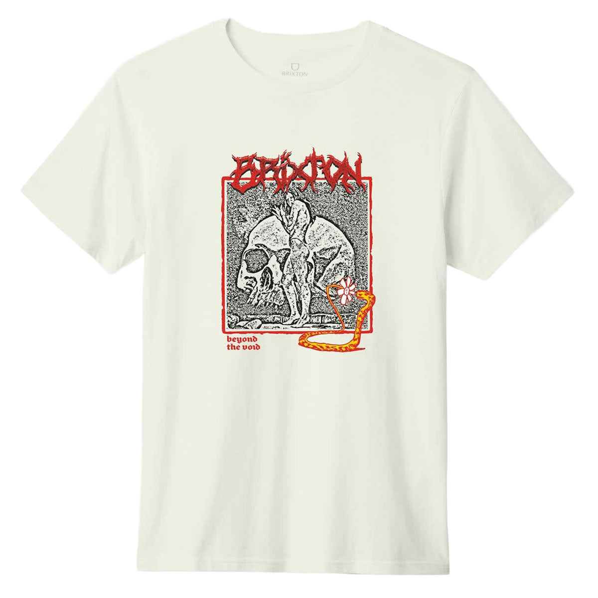 Brixton Void Premium T-Shirt - Off White Worn Wash image 1