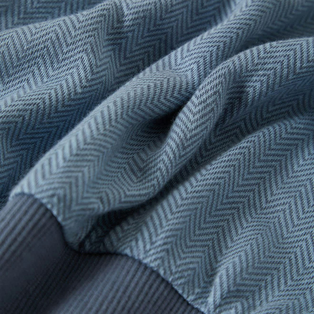 Brixton Weekend Herringbone Polo Shirt - Borrow Blue/Berring Sea image 5