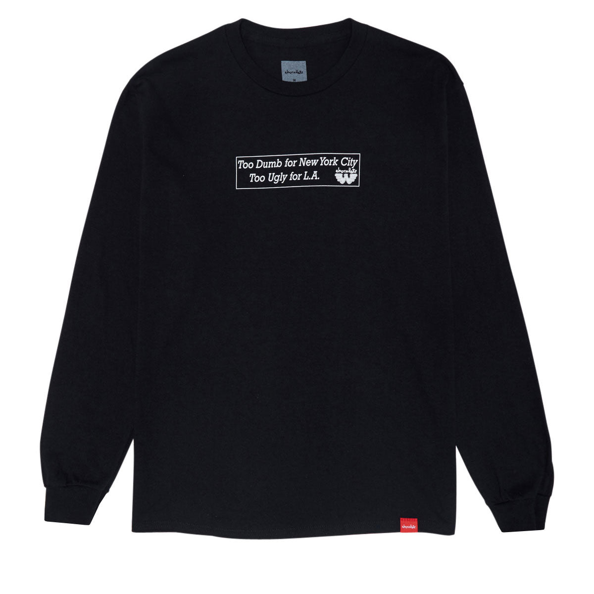 Chocolate x Waylon Too Dumb Long Sleeve T-Shirt - Black image 1