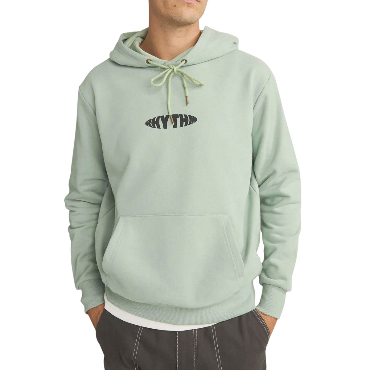 Rhythm Contrast Stitch Hoodie - Sky image 1