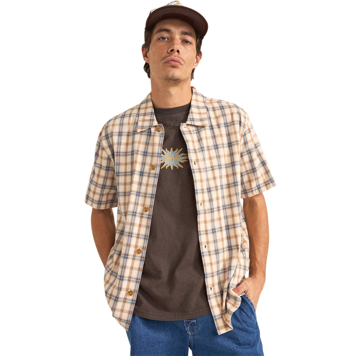 Rhythm Check Shirt - Natural image 1