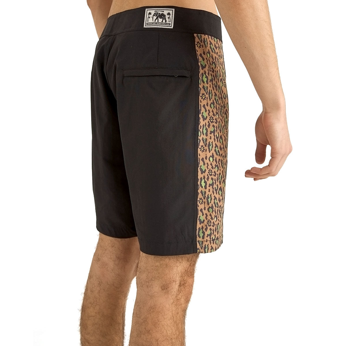 Rhythm Leo Panel Boardshorts - Black image 3