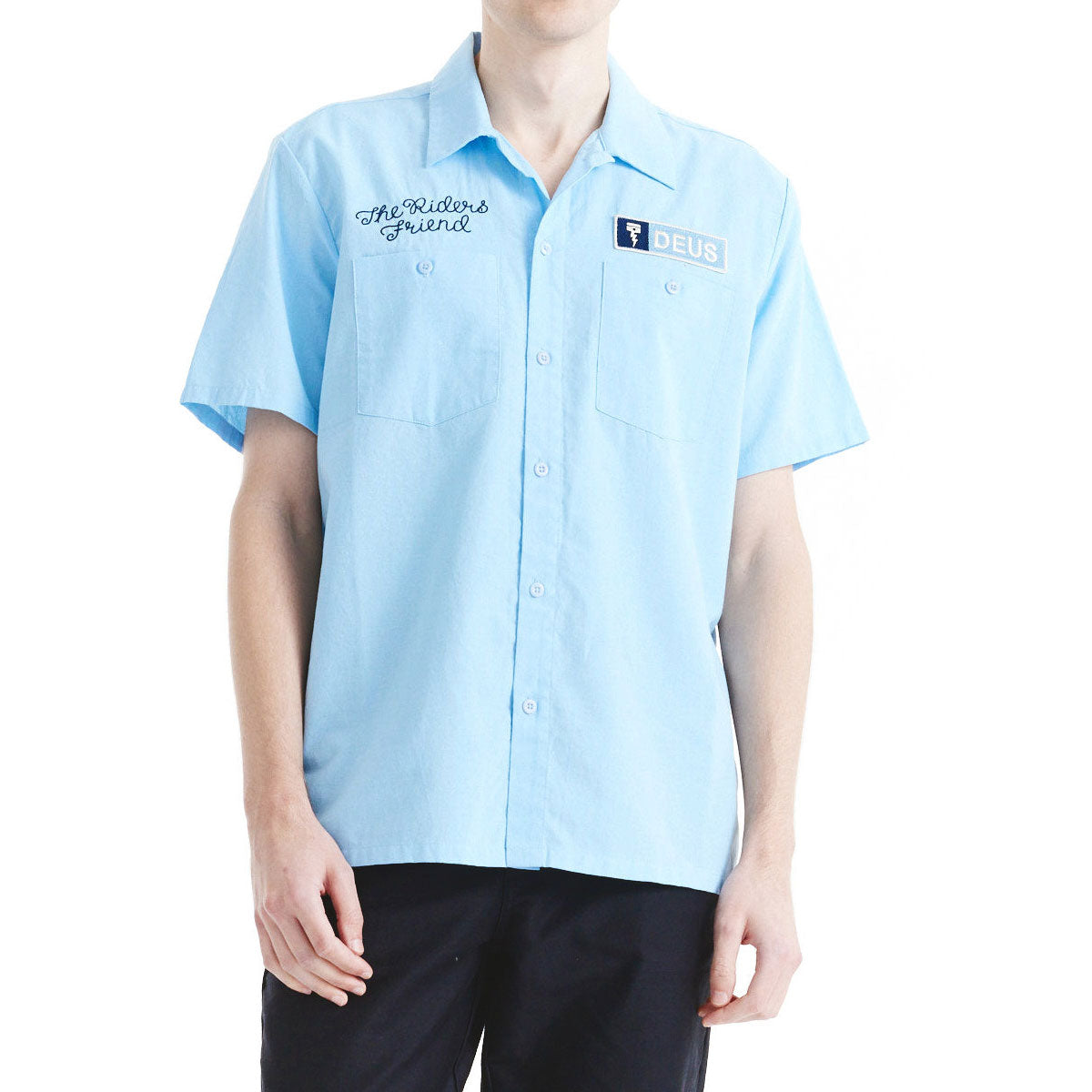 Deus Ex Machina Forecourt Shirt - Sky Blue image 1