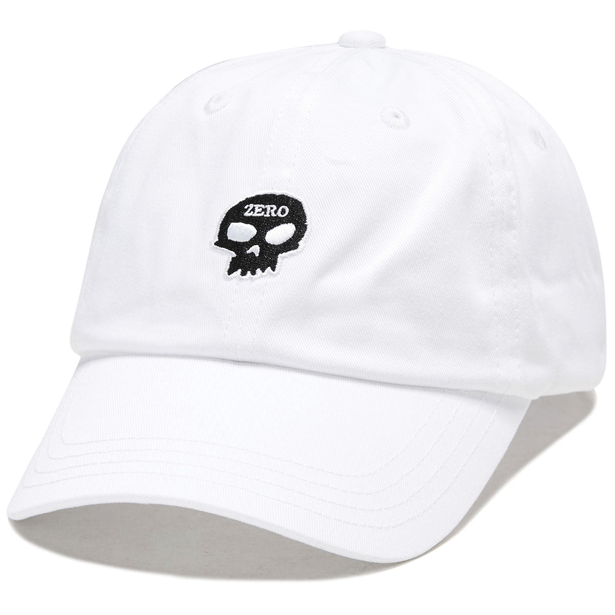 Zero Single Skull Dad Hat - White image 1