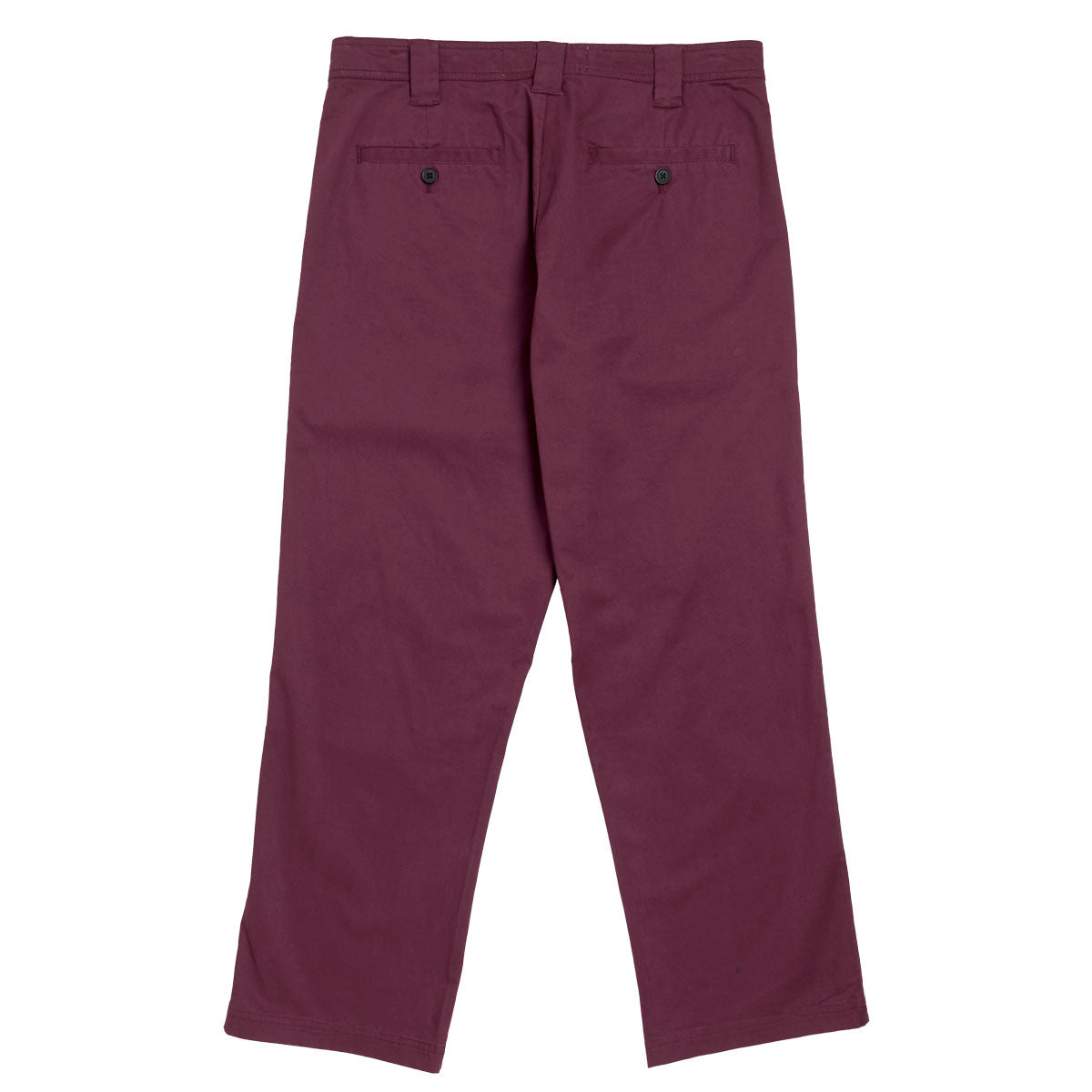 Poets Byrne Relaxed Fit Cotton Pants - Dark Burgundy image 3