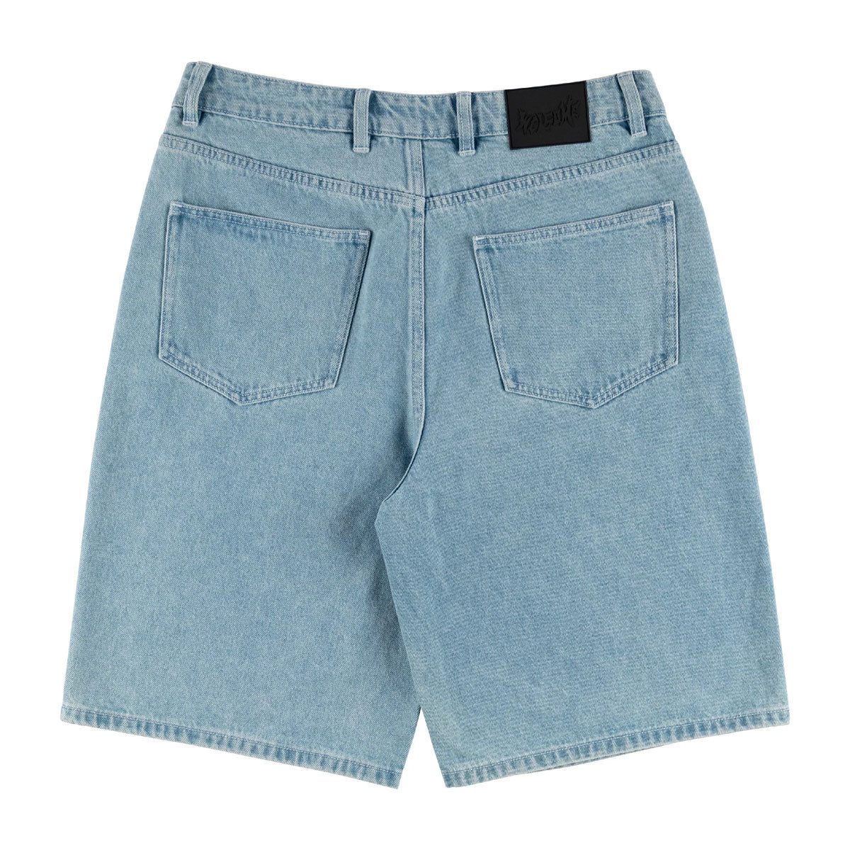 Welcome Linger Baggy Denim Shorts - Washed Blue image 2