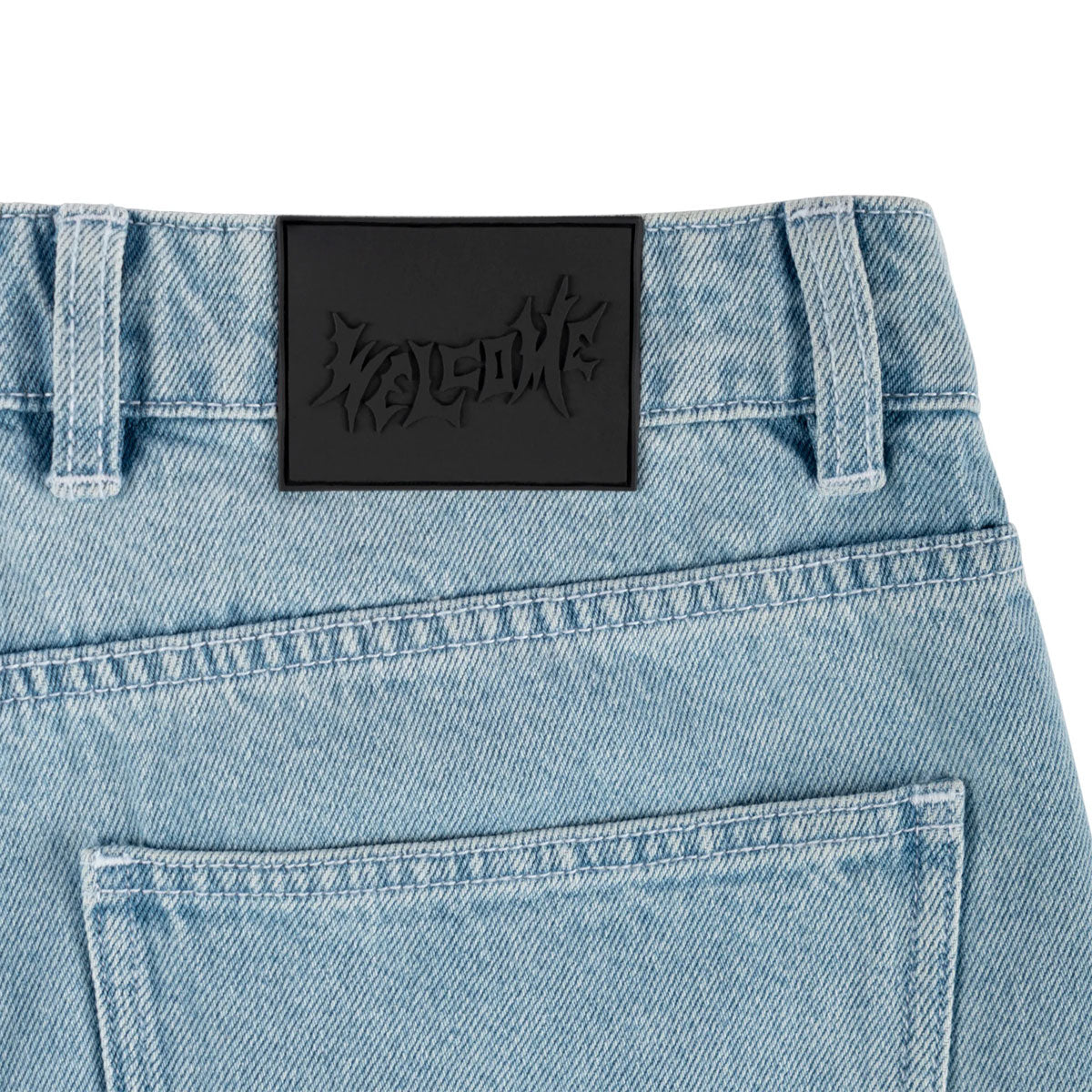 Welcome Linger Baggy Denim Shorts - Washed Blue image 4